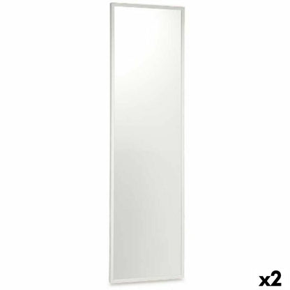 Wall Mirror White MDF Wood 40 x 142.5 x 3 cm (2 Units)