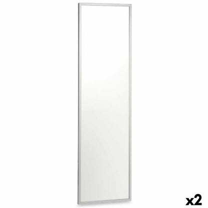 Silver MDF Wood Wall Mirror 40 x 142.5 x 3 cm (2 Units)