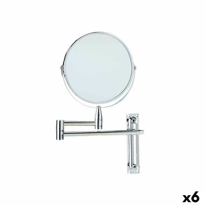 Extendable Magnifying Mirror Ø 17 cm Metal (6 Units)