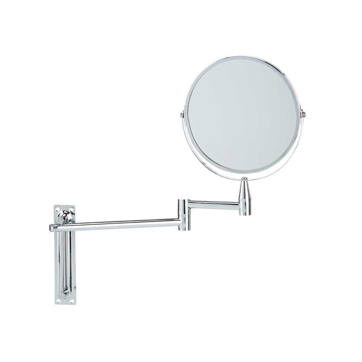 Extendable Magnifying Mirror Ø 17 cm Metal (6 Units)