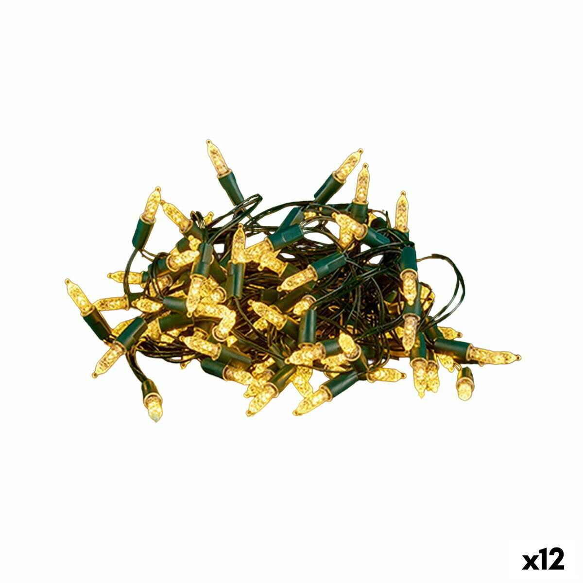 Yellow LED String Lights 900 x 10 x 2 cm (12 Units)