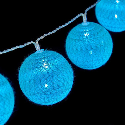 LED String Lights 6 x 6 x 200 cm Turquoise (18 Units)