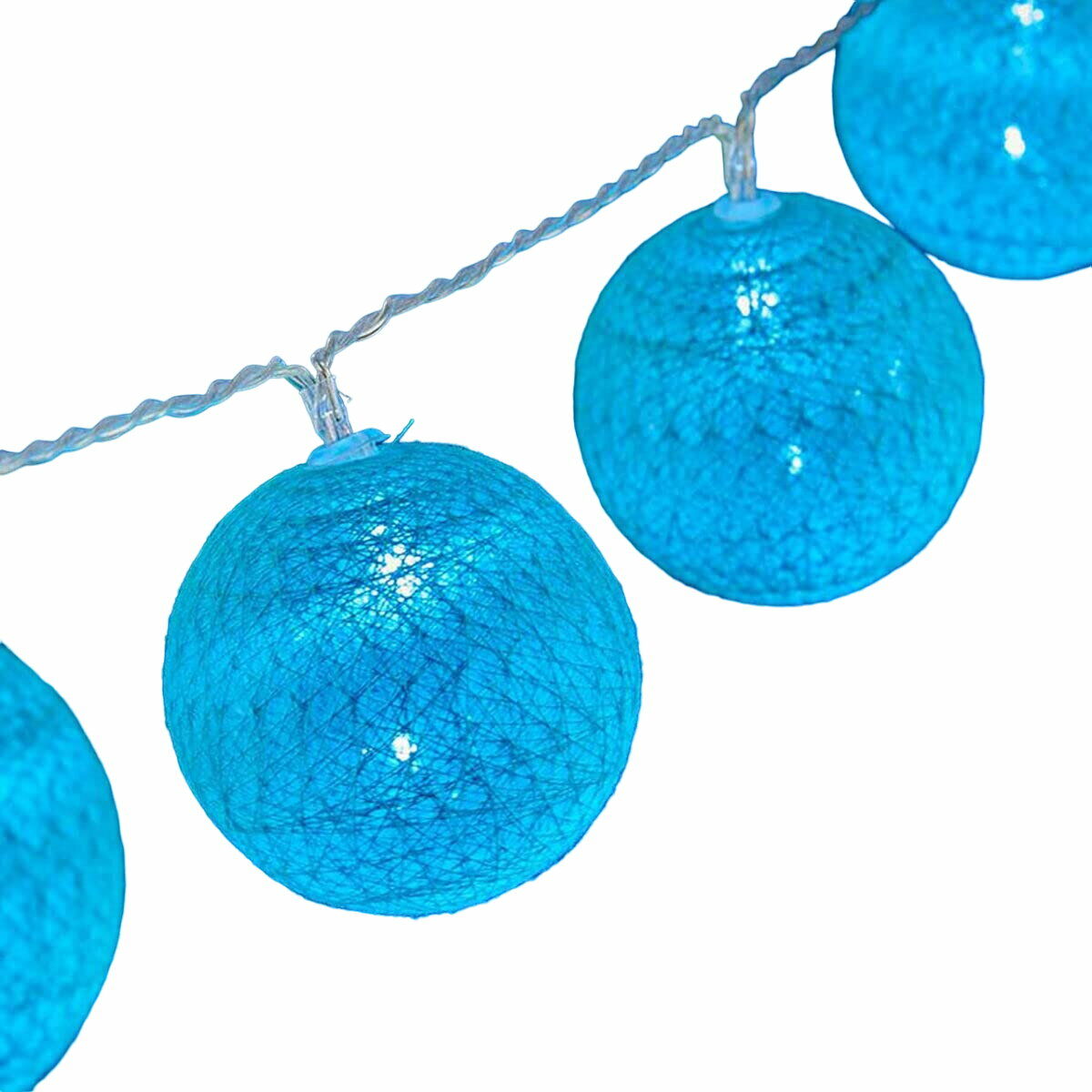 LED String Lights 6 x 6 x 200 cm Turquoise (18 Units)