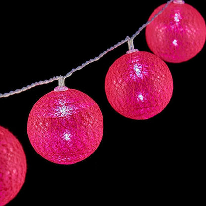 LED String Lights 6 x 6 x 200 cm Pink (18 Units)