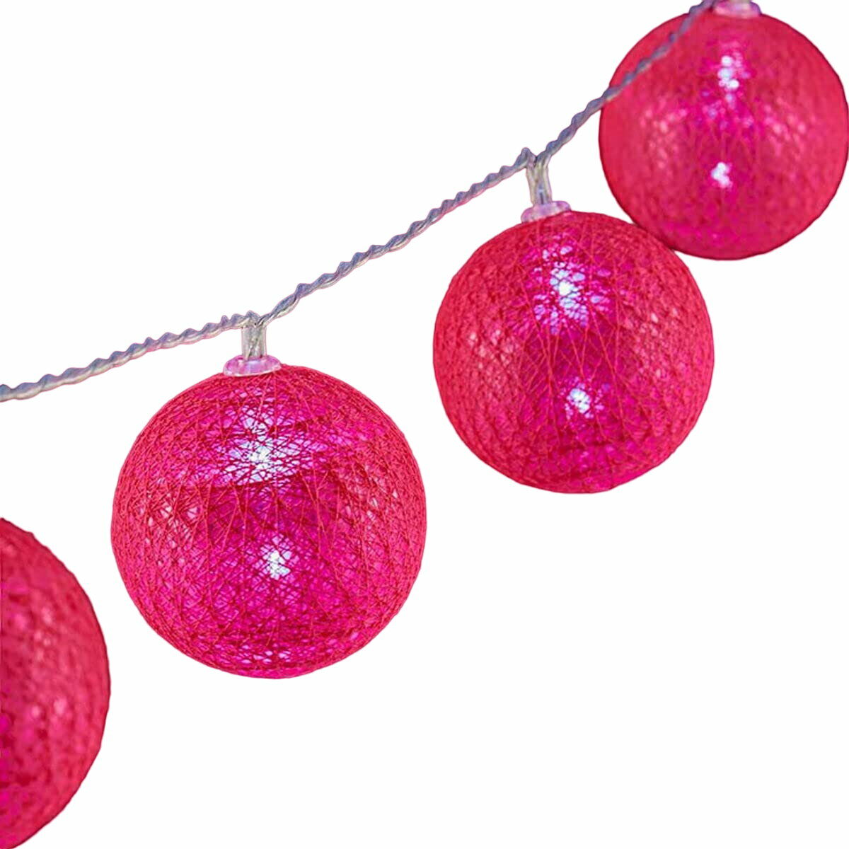 LED String Lights 6 x 6 x 200 cm Pink (18 Units)