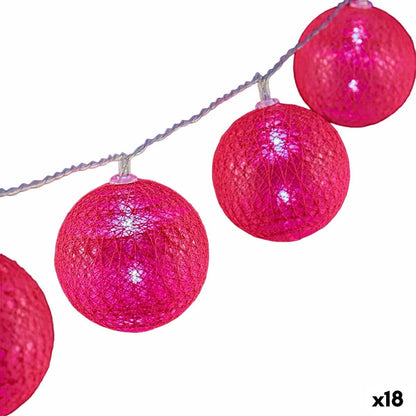 LED String Lights 6 x 6 x 200 cm Pink (18 Units)