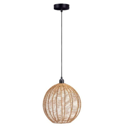 Ceiling Lamp Rope Brown Black 60 W 220 -240 V 28 x 35 x 28 cm (4 Units)