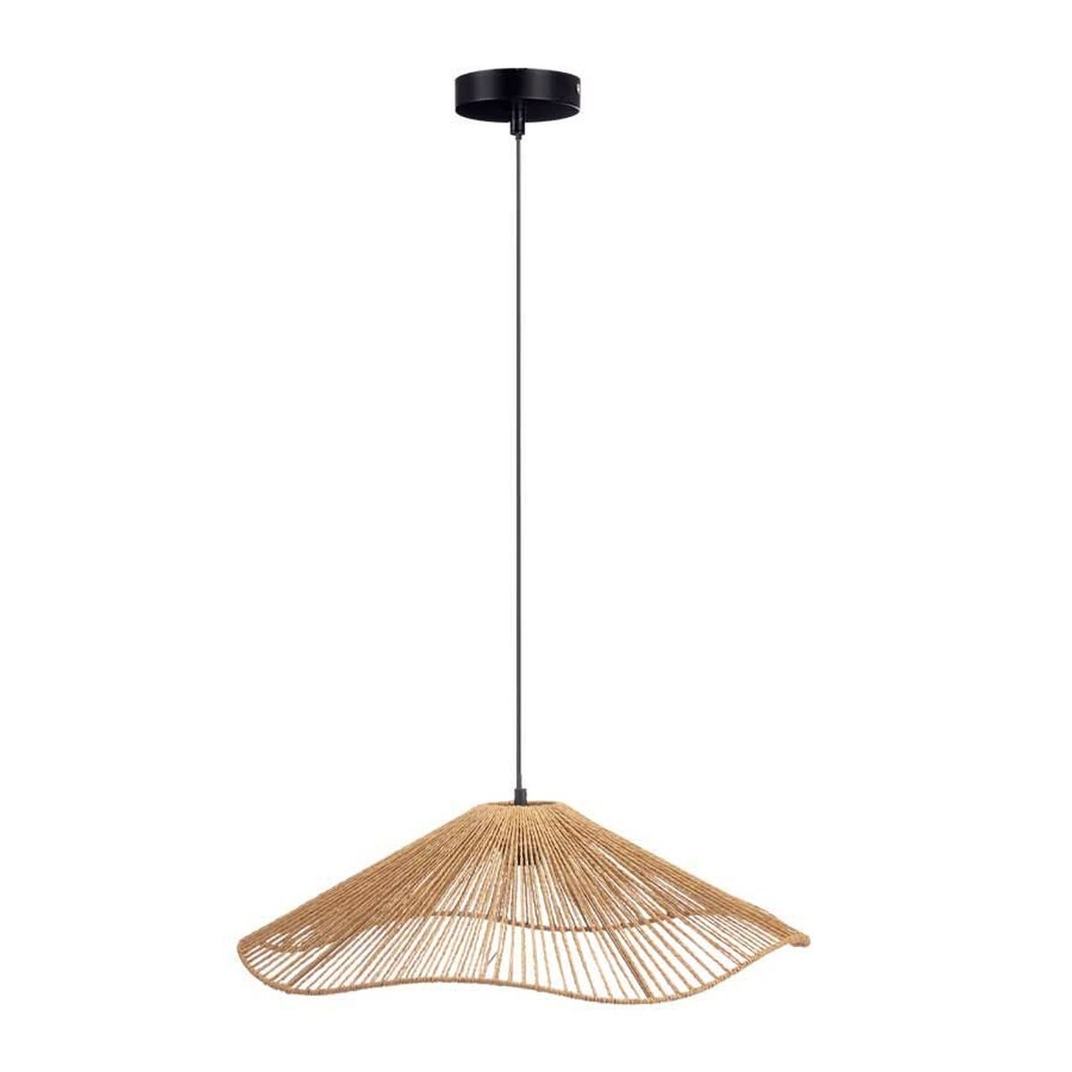 Ceiling Lamp Rope 60 W Brown Black Metal Paper Plastic 55 x 16 x 55 cm (4 Units)