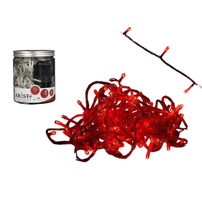 Red LED String Lights 8m 3.6W (6 Units)