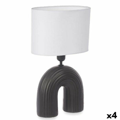 Puente Table Lamp 60 W Black Ceramic 26 x 41 x 15.5 cm (4 Units)