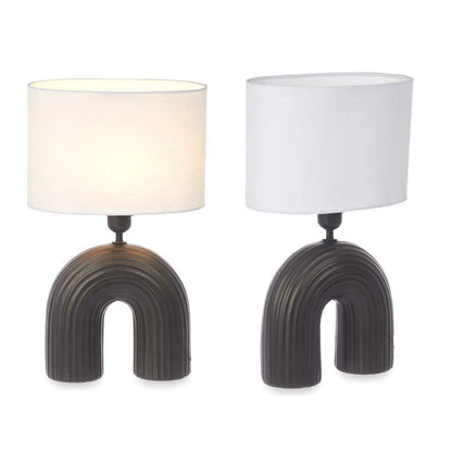 Puente Table Lamp 60 W Black Ceramic 26 x 41 x 15.5 cm (4 Units)