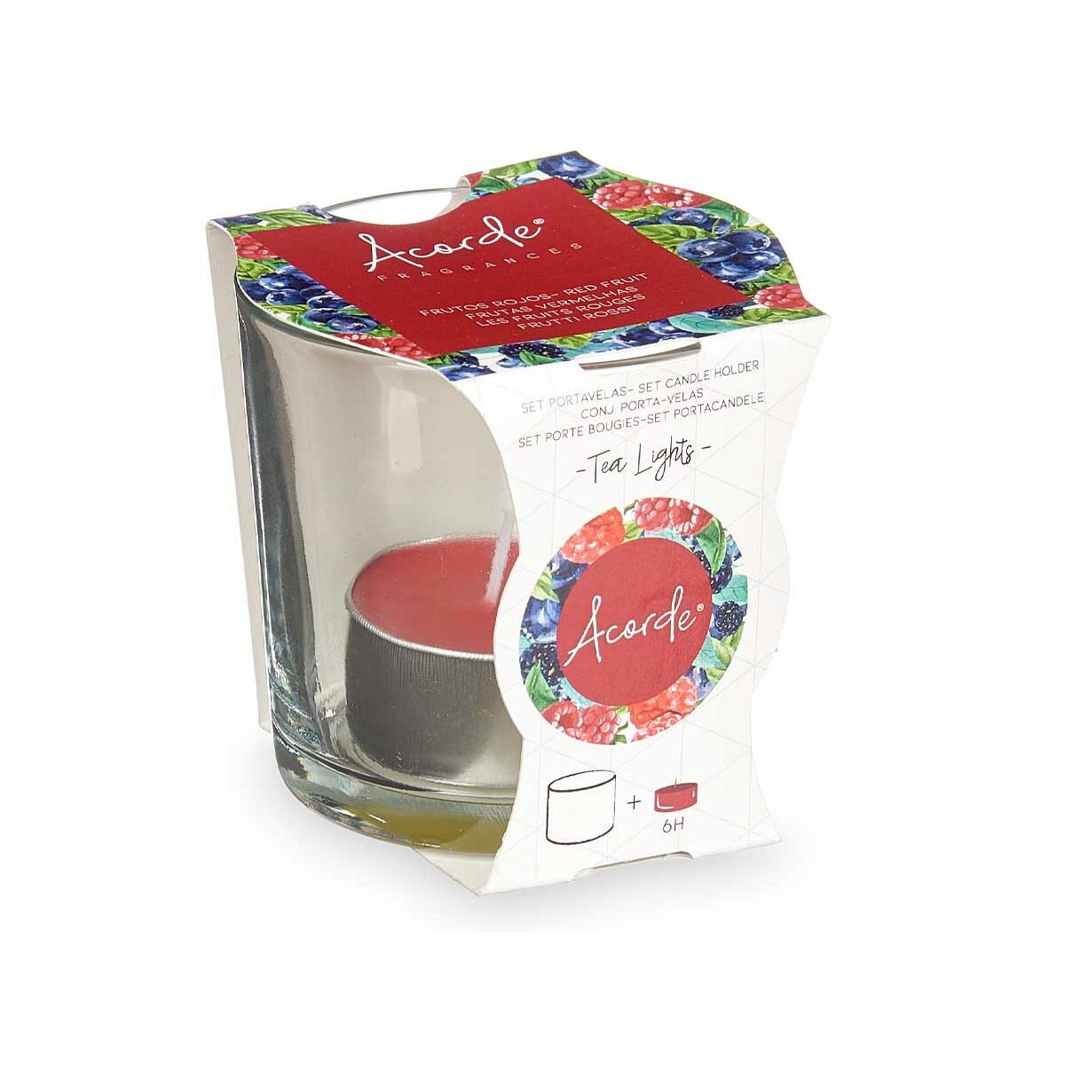 Vela Perfumada Tealight Frutos rojos (12 Unidades)