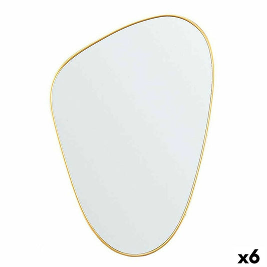 Abstract Gold Polypropylene Wall Mirror 40 x 60 x 2.5 cm (6 Units)