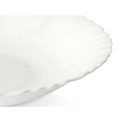 White Glass Dinnerware Set (2 Units) 18 Pieces