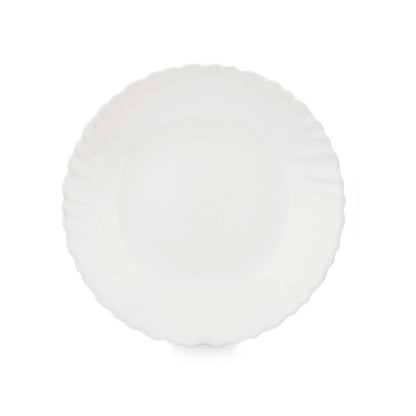 White Glass Dessert Plate 19 x 2 x 19 cm (24 Units)