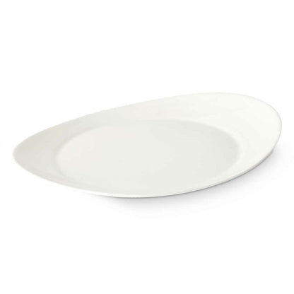 Plato Llano Blanco Vidrio 30,5 x 3 x 26 cm (18 Unidades)