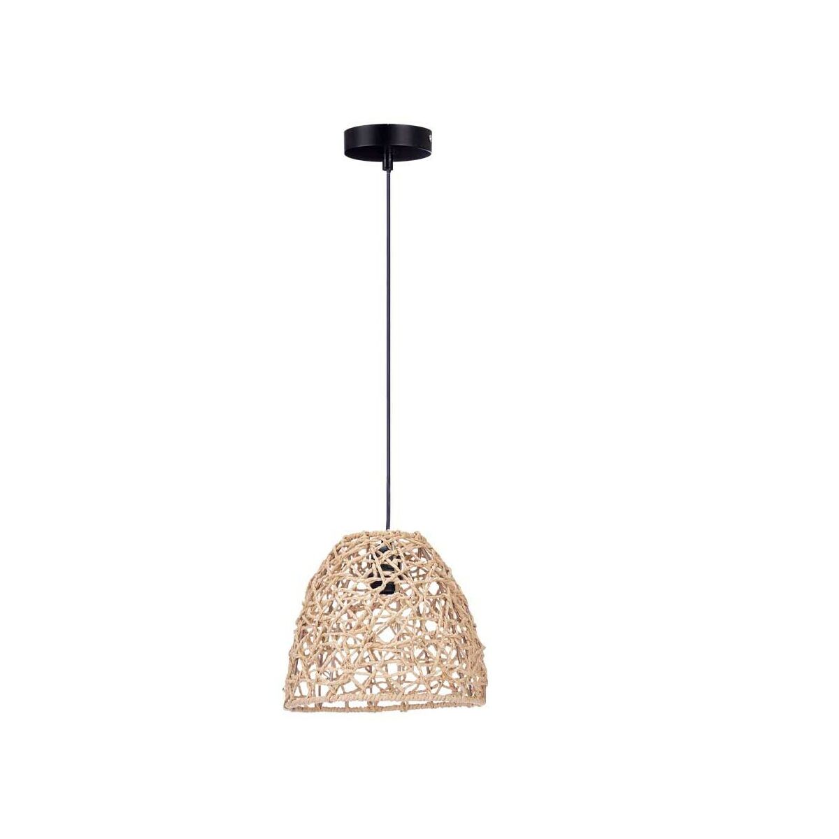 Natural Rattan Conical Ceiling Lamp 25 x 21 x 25 cm (2 Units)