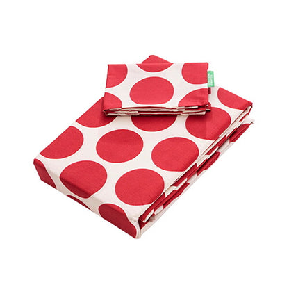 Benetton Red 3 Piece Sheet Set