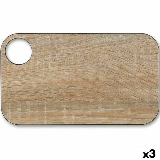 Arcos Brown Resin Cutting Board 24 x 14 cm Fiber (3 Units)